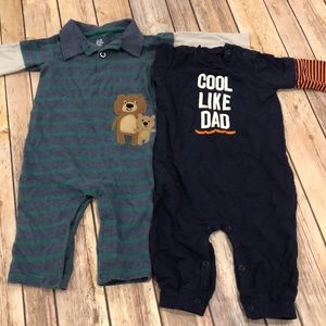 Carters 2pk one piece sz 9 months